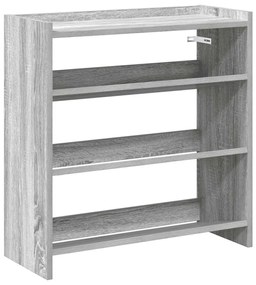 szürke sonoma színű szerelt fa cipőtartó 60x25x62 cm