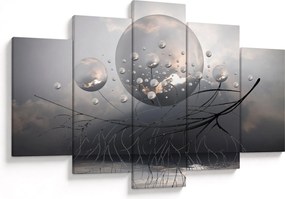 Absztrakt gömbök képe (150x105 cm)