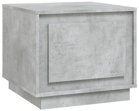 Betonszürke szerelt fa dohányzóasztal 51x50x44 cm