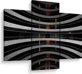Absztrakt kép - épület (90x60 cm)