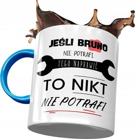 Kék Bögre Bruno Férj Kolléga Ajándék Nyomtatott Fotóval