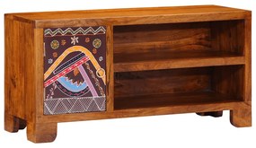 tömör akácfa többszínű TV-szekrény 90x30x45