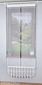 Kész panelfüggöny FM739 80 cm 225 cm Egyszerű erkélypanel