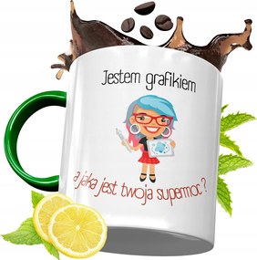 Zöld Bögre Grafikusoknak Tökéletes Ajándék fényképes nyomtatással