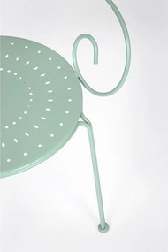 Mentazöld fém kerti szék Etienne – Bizzotto