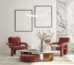 Italux glamour modern függeszték ronza fehér arany itx5900644331063