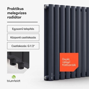 Blumfeldt Tallheo, 100 x 60, radiátor, csőradiátor, 1445 W, melegvizes, 1/2