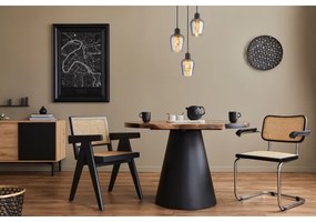 Globo 15627-3 - Csillár zsinóron RYAN 3xE27/40W/230V átm. 28,5 cm fekete