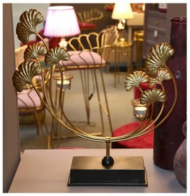 Iris aranyszínű gyertyatartó - Mauro Ferretti