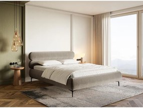 Franciaágy 180 cm Rirri 180B (ágyráccsal) (bézs szürke + fekete). 1099871