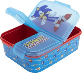 Sonic a sündisznó Speed több rekeszes uzsonnás doboz, szendvicsdoboz