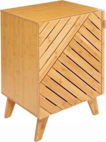 Fürdőszobaszekrény Bambusz Zárt 45X38X70 CM Barna