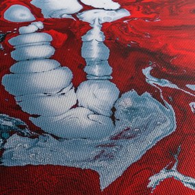 Absztrakt foltok képe (120x50 cm)