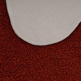 Borvörös szintetikus szőrme szőnyeg 60x90 cm Sherpa – Casa Selección