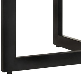 Tömör újrahasznosított fa étkezőasztal 110 x 75 cm