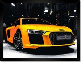 Poszter keretben 40x30 Sárga Audi R8