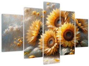 Kép - Napraforgók festménye (150x105 cm)