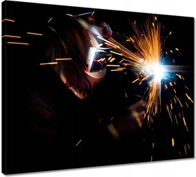 Vászonkép 50x40 Szikrahegesztő maszk