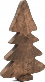 Fa Karácsonyfa 26 x18 cm Kézzel díszített asztali dísz