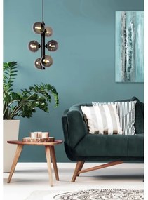 Lucide 45474/06/30 - Csillár zsinóron TYCHO 6xG9/28W/230V fekete