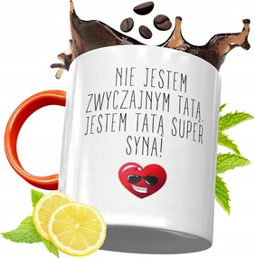 Narancssárga Bögre Apák Napjára Ajándék fényképes nyomtatással