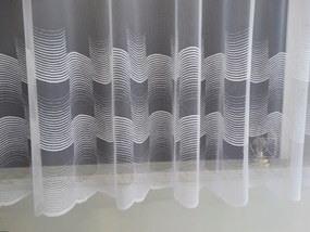 Mg Függöny jacquard 34167 Fehér 350x140cm készre varrt M