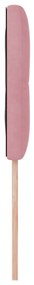 LED Fejtámla Gombos Pink 80 cm Bársony