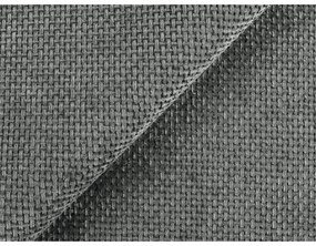 Szürke kárpitozott ágyneműtartós franciaágy ágyráccsal 180x200 cm Keoni – Makamii