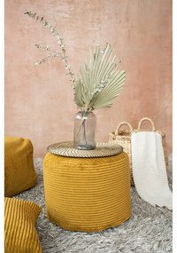 Mustársárga kordbársony babzsákfotel Mini – SLOWDOWN