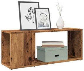 antik hatású szerelt fa TV-szekrény 80x24x32 cm