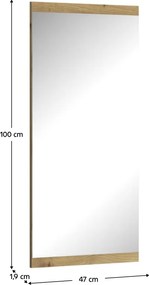 Tükör 50, artisan tölgy, AIRON