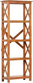tömör akácfa könyvszekrény mézszínű felülettel 60 x 30 x 160 cm