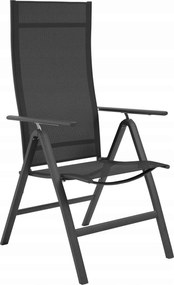 Összecsukható kerti szék Konifera Mesina alumínium antracit