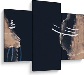Kép - Sötétkék absztrakció (90x60 cm)