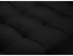 Santo fekete bársonykanapé, 174 cm - Milo Casa
