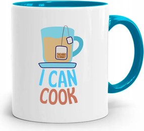 Kék Bögre Szakácsnak És Can Cook Ajándék fényképes nyomtatással