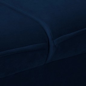 Sötétkék bársony kanapé 138 cm Juli – Ropez