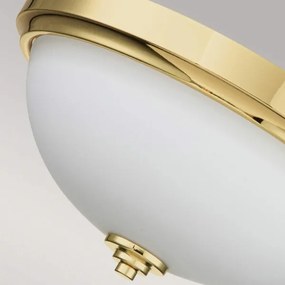 Feiss FE-MALIBU-F-BATH-PB - MALIBU fürdőszobai mennyezeti lámpa 2xE27/60W/230V IP44 aranyszínű