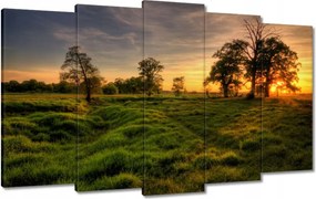 Vászonkép 100x60 Naplemente a croissant-ban