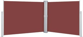vidaXL barna behúzható oldalsó napellenző 140 x 1000 cm