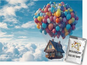 Fotótapéta Lányoknak Repülő Ház Tapéta Gyerekszoba 250x175