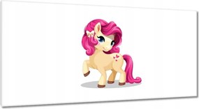 Vászonkép 115x55 Póni lány motívum