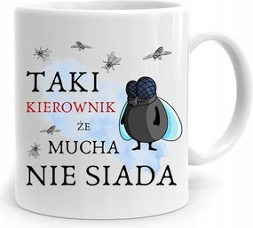 Ajándék Bögre A Legyek Vezetőjének Nem Ül Le fényképes nyomattal