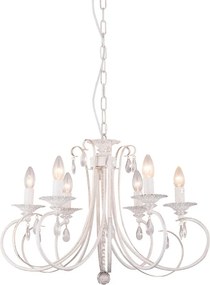 ZUMA LINE RLD94217-6A NOVIA Provence Csillár Fehér E14 IP20