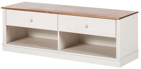 Fehér borovi fenyő TV-állvány 137x47 cm Anita – Støraa