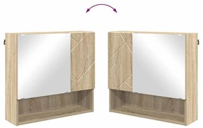 Fürdőszoba bútor szett 2 pcs sonoma tölgy 61 x 35 x 64 cm