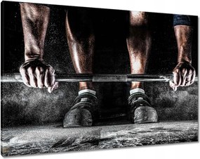 Vászonkép 100x70 Súlyzós zászló