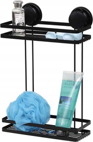 Kétszintes fém polc Tapadókorongok Függő