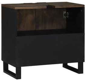 Fürdőszoba Mosdószekrény 62 x 33 x 58 cm – Masszív mangófából készült.
