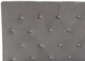 Franciaágy 160 cm AMESIA (szürke) (ágyráccsal és tárolóhellyel). 1023467